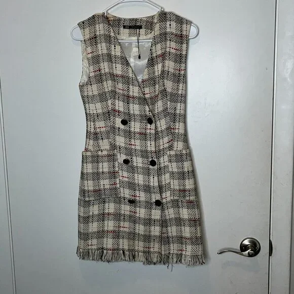 Zara Wome weed  Fringe Dress Muli Color  XS - Picture 6 of 14